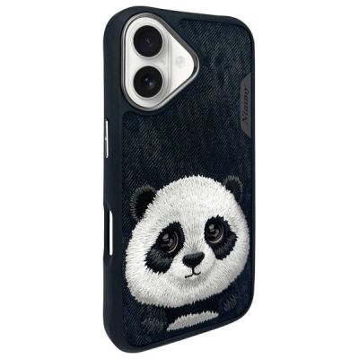 2. Nimmy Big Eyed Pet 2.0 Panda Hülle für iPhone 16 - Schwarz