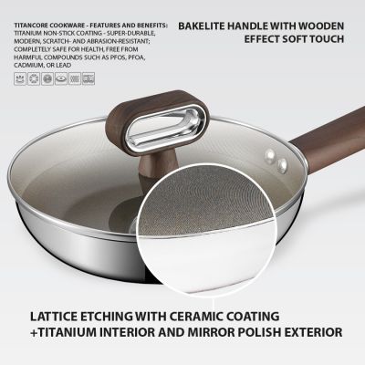 3. Bratpfanne mit Deckel TITANCORE 20 cm MR-1260-20 MAESTRO