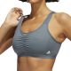 9. adidas Coreessentials Damen-Sport-BH mit mittlerem Halt, Grau, HD7686
