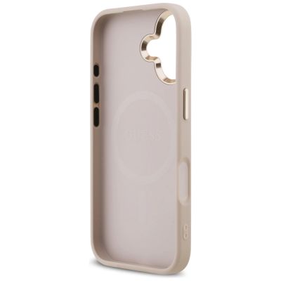 7. Guess 4G Triangle Logo MagSafe Case für iPhone 17 - Roségold