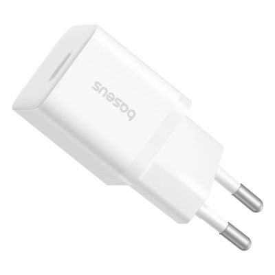 4. Baseus GaN5 25W USB-C Wandladegerät – Weiß