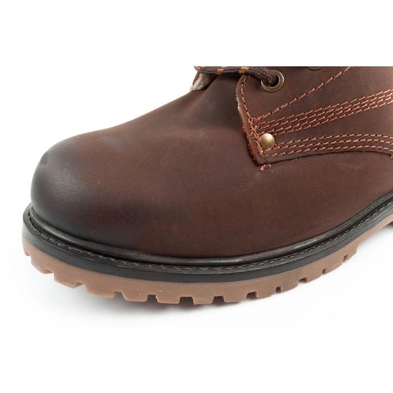6. Wrangler Arch Herrenstiefel Chelsea Boots Elegantes Leder Dunkelbraun