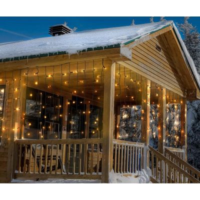 5. Lichterkette für den Weihnachtsbaum, 200 x 70 cm, LED, warmweiß, blinkend, für den Außenbereich