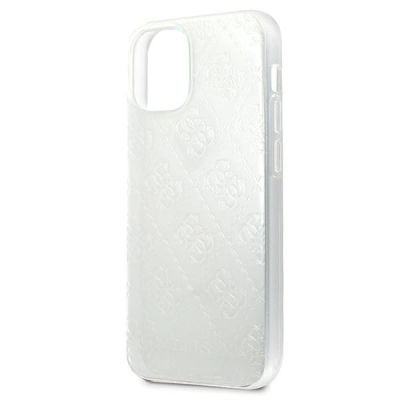 6. Guess GUHCP12S3D4GTR iPhone 12 mini 5,4" transparentes Hardcase 4G 3D Pattern Collection
