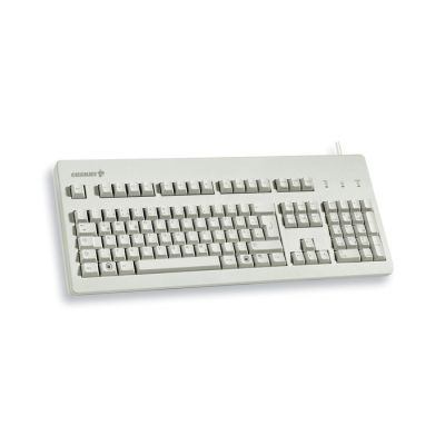 2. CHERRY TAS G80-3000 Schalter, verdrahtet, DE-Layout, Hellgrau
