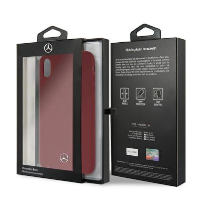 7. Mercedes Silicone Line Case für iPhone Xs Max - Rot