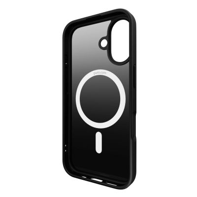 2. Puro Gradient MagSafe Silikonhülle für iPhone 16 – Schwarz