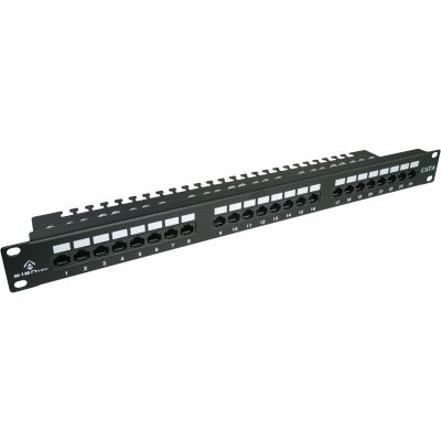 ALANTEC Patchpanel UTP Cat.6, 24 LSA-Ports mit 1HE-Einschub