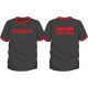 TOP TEN "WARNING" T-Shirt, XL, schwarz