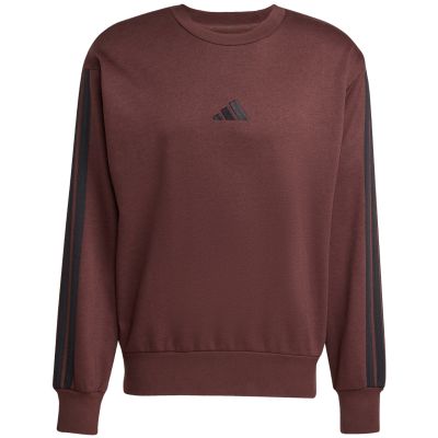 8. Herren adidas Essentials 3-Streifen Fleece-Sweatshirt Braun JX0742