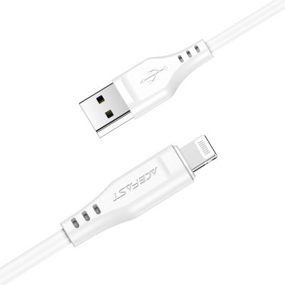 3. Acefast Kabel MFI USB - Lightning 1,2m, 2,4A schwarz (C3-02 schwarz)