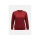 5. Peak Performance W Original Small Logo Crew Burgunder Sweatshirt