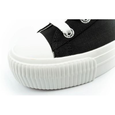 6. Lee Damen-Sportschuhe Isla Sneakers, schwarz, Plateau, bequem