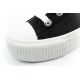 6. Lee Damen-Sportschuhe Isla Sneakers, schwarz, Plateau, bequem