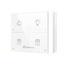 Grenton Touchpanel / 4 Touchfelder / TF-Bus / weiße Glasfront