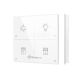 Grenton Touchpanel / 4 Touchfelder / TF-Bus / weiße Glasfront