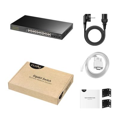 4. Cudy GS2024S2 Netzwerk-Links Managed L2/L3 Gigabit Ethernet (10/100/1000) 1HE Schwarz