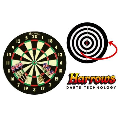 3. Harrows Champion Family Papier-Dartspiel, doppelseitig, HS-TNK-000013077