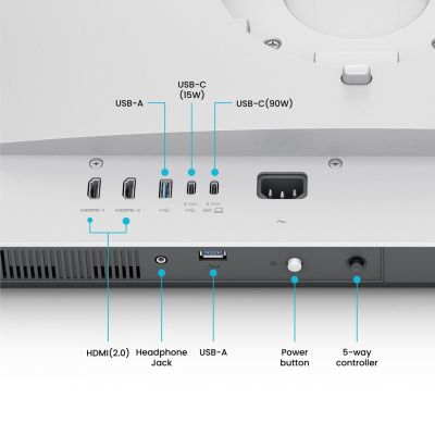 3. BenQ MA320U 31,5"-Monitor mit IPS-Display (Intrusion Protection System), 16:9-Format, 60 Hz, 5 ms Reaktionszeit, 3840 x 2160 Pixel, 550 cd/m² Helligkeit, 2 HDMI-Anschlüsse