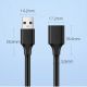 17. Ugreen Kabel Verlängerungsadapter USB 3.0 (weiblich) - USB 3.0 (männlich) 3 m schwarz (US129 30127)