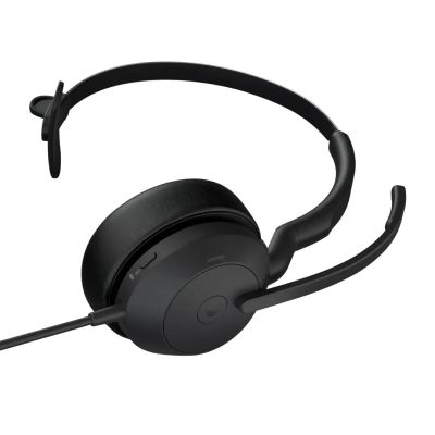 2. Jabra Evolve2 50 Headset mit Kabel, Kopfbügel, Büro/Callcenter, USB Typ-C / USB Typ-A, Bluetooth, Schwarz
