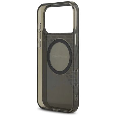 7. AMG Double Layer Transparent Smocked MagSafe Case für iPhone 17 Pro Max - Schwarz
