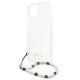 6. Guess GUHCP13SKPSWH iPhone 13 mini 5.4" Transparente Hardcase White Pearl