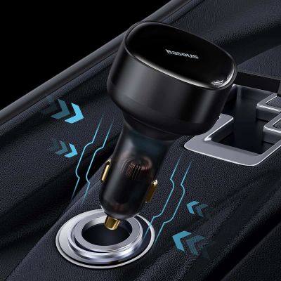 7. Autoladegerät 2in1 33W 2x USB C (männlich) Baseus Enjoyment - Schwarz