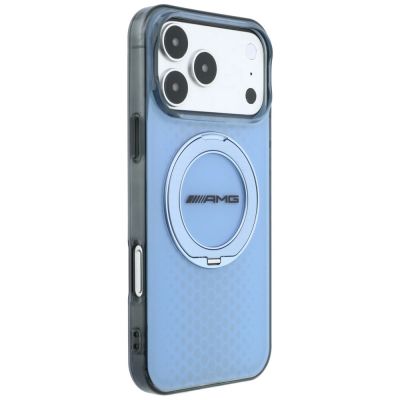 4. Mercedes AMG IML Double Layer Urban Line Hülle mit Ringständer und MagSafe-Funktion für iPhone 18 Pro Max / 17 Pro Max – blau