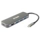 5-in-1-USB-C-Hub mit HDMI/1x HDMI, 3x USB 3.0, 1x USB-C-Anschluss