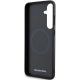 7. Mercedes Leather Textured & Plain MagSafe-Hülle für Samsung Galaxy S24 – Schwarz