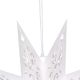 4. PAPIERDEKORATION STERN 45 CM 9 ARME WEISS