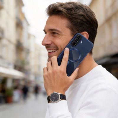 3. Tech-Protect MagFlex MagSafe Hülle für Samsung Galaxy A57 5G – Transparentblau