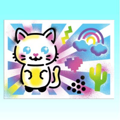 7. Airbrush-Kunst-Aktivitätskoffer mit Kanalspielzeug