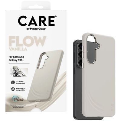 4. CARE by PanzerGlass Flow Vanilla Qi Hülle für Samsung Galaxy S26+ - Beige