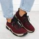 12. Bequeme bordeauxrote Damenschuhe Rieker 45973-36