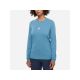 3. MILLET Seneca T-Shirt für Damen, Ts Ls Uv W, blau