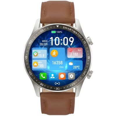 10. Smartwatch Gravity Silver 2 Armbänder GT10-8