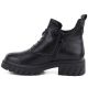 3. Schwarze Damen-Ankle-Boots aus Leder mit Plateausohle, Modell M.Daszyński SFY2502-11ac