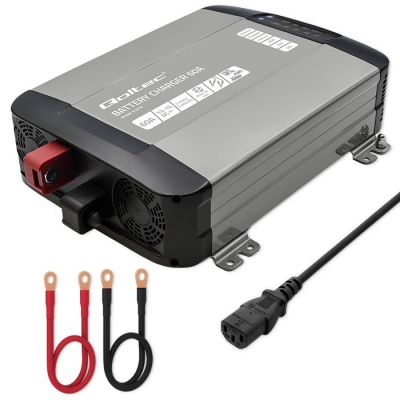 8. Qoltec Smart Monolith Ladegerät für LiFePO4 AGM GEL SLA-Batterien 60A 12V Schnellladung
