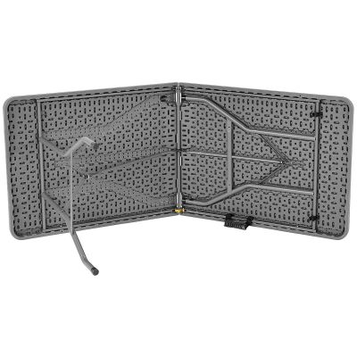 4. Cateringtisch, zusammenklappbar in einem Koffer, 180 x 70 cm, max. 100 kg, Grau