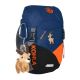 Kinderrucksack Kohla Happy 10 l – navy peony/caviar/red orange