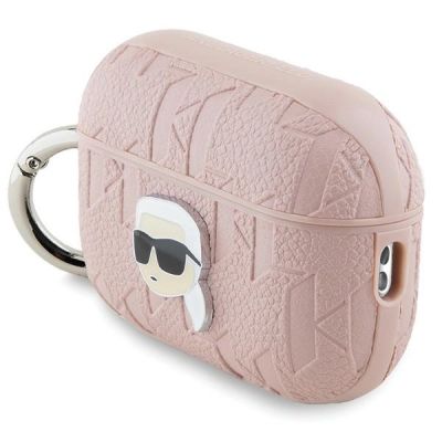 3. Karl Lagerfeld Monogram Karl Head Case für AirPods Pro 2 – Rosa