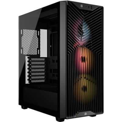 4. Corsair 3200D RS ARGB Mid-Tower Schwarzes Gehäuse