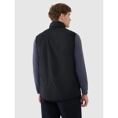 3. Herren Daunen-Trekkingweste mit Primaloft-Füllung Schwarz 4F 4FWSS25TVJAM177-22S