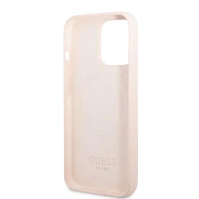 7. Ratet Guess , GUHMP13XSPLP iPhone 13 Pro Max 6,7" rosa/rosa Hartschale Silikon-Logo-Platte MagSafe