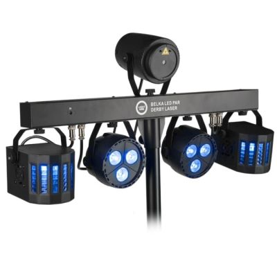 7. LIGHT4ME LED-PAR-DERBY-LASERSCHEIN MIT MEHREREN EFFIZIENTEN