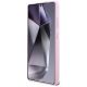 5. Karl Lagerfeld Saffiano Vollumwickelte MagSafe Hülle mit länglichem Metalllogo für Samsung Galaxy S25 Ultra - Rosa