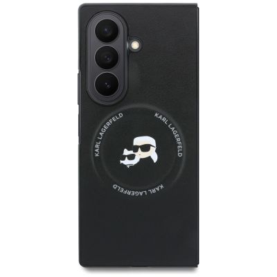 2. Karl Lagerfeld Karl&Choupette Pins MagSafe Hülle für Samsung Galaxy Z Fold 8 Ultra - Schwarz