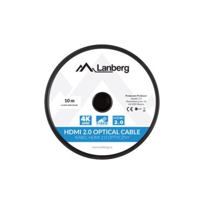 7. LANBERG HDMI-KABEL LANBERG HDMI-KABEL M/M V2.0 10M OPTISCH AOC SCHWARZ CA-HDMI-20FB-0100-BK